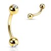 LMPiercings NL | Rook piercing steentje wit | Nu te koop bij 14Karaats.nl | 10001087-Earrings/Body-piercing Jewellery