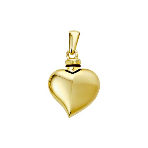 The Jewelry Collection | The Jewelry Collection Urnhanger Hart Poli/mat - Goud | Nu te koop bij 14Karaats.nl | 10001091-Pendants
