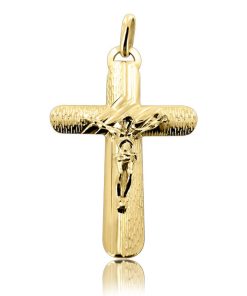 Zwartevalk | Juwelier Zwartevalk 14 karaat gouden HANGER KRUIS MET JEZUS 14.101.129 | Nu te koop bij 14Karaats.nl | 10001091-Pendants