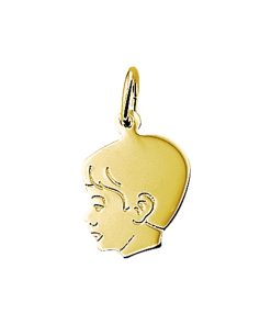 Sense Jewelry | Hanger Jongen 17 X 13 Mm | Nu te koop bij 14Karaats.nl | 10001091-Pendants