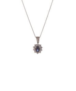 Valedoro | VALEDORO Premium Foncé | Hanger | 18 karaat witgoud | Zirkonia | Nu te koop bij 14Karaats.nl | 10001091-Pendants