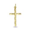 Zwartevalk | Juwelier Zwartevalk 14 karaat gouden kruis hanger - 14.286 | Nu te koop bij 14Karaats.nl | 10001091-Pendants