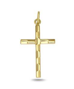 Zwartevalk | Juwelier Zwartevalk 14 karaat gouden kruis hanger - 14.286 | Nu te koop bij 14Karaats.nl | 10001091-Pendants