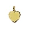 Sense Jewelry | Graveerhartje Mat Gediamanteerd | Nu te koop bij 14Karaats.nl | 10001091-Pendants