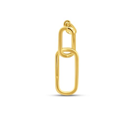 Silventi | Silventi 9NBSAM-G230369 Gouden hanger - Open Schakels - 20x6