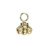 LMPiercings NL | Hangertje titanium bijtje gold plated - LMPiercings | Nu te koop bij 14Karaats.nl | 10001087-Earrings/Body-piercing Jewellery