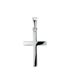 Its-Beautiful | Hanger Kruis Massief 14K Witgoud | Nu te koop bij 14Karaats.nl | 10001091-Pendants