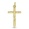 Zwartevalk | Juwelier Zwartevalk 14 karaat gouden kruis met Jezus - 14.287/36x20 | Nu te koop bij 14Karaats.nl | 10001091-Pendants