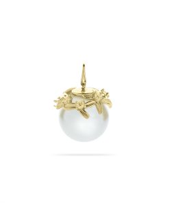 GISSER | Gisser Jewels - Hanger VGP032 - 14k geelgoud - met bloemen en zirconia stenen - | Nu te koop bij 14Karaats.nl | 10001091-Pendants