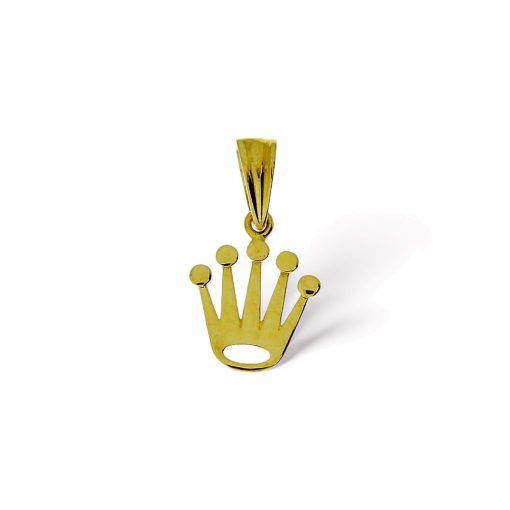 Star juwelier | Gouden Kroon Hanger 14 karaats | Nu te koop bij 14Karaats.nl | 10001091-Pendants