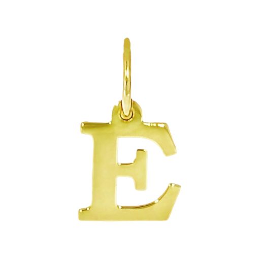 Star juwelier | Goud Hanger Letter E 14 karaats | Nu te koop bij 14Karaats.nl | 10001091-Pendants