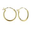 JYC | Joy|S - Zilveren oorringen 16 mm - Franse sluiting - gold plated | Nu te koop bij 14Karaats.nl | 10001087-Earrings/Body-piercing Jewellery