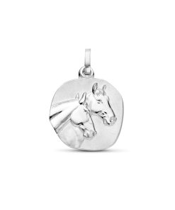 Its-Beautiful | Hanger Paard Poli/Mat 16 Mm Zilver Gerhodineerd | Nu te koop bij 14Karaats.nl | 10001091-Pendants