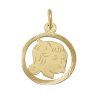 Zwartevalk | Juwelier Zwartevalk 14 karaat gouden meisjes kinderkopje hanger - 14.101.167/14K | Nu te koop bij 14Karaats.nl | 10001091-Pendants