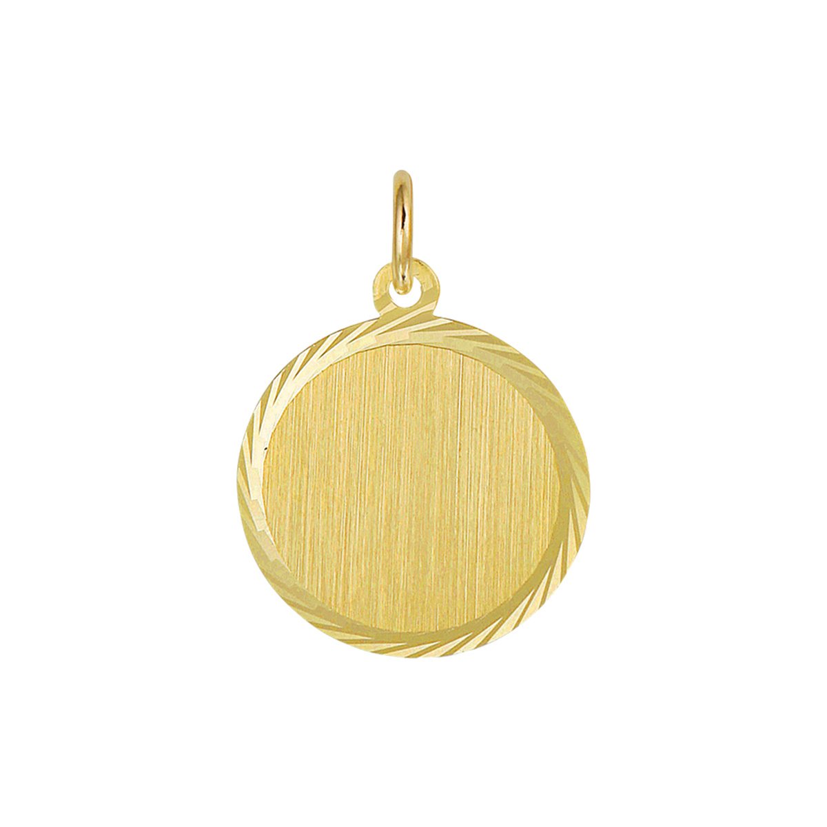 Sense Jewelry | Graveerhanger Mat Gediamanteerd | Koop bij 14Karaats.nl Sense Jewelry | Graveerhanger Mat Gediamanteerd | Nu te koop bij 14Karaats.nl | 10001091-Pendants