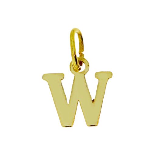 Star juwelier | Goud Hanger Letter W 14 karaats | Nu te koop bij 14Karaats.nl | 10001091-Pendants