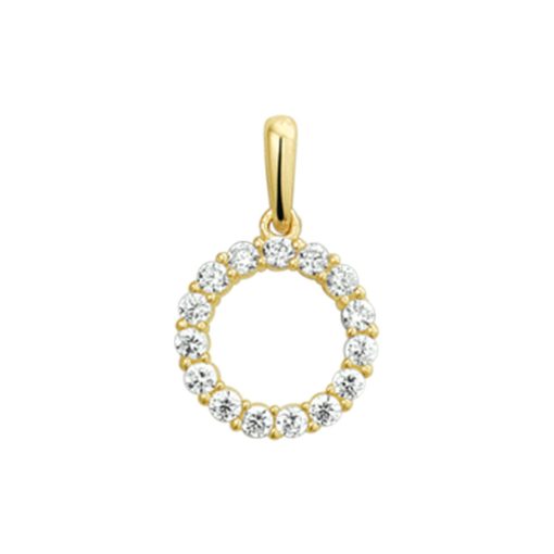 Sense Jewelry | Hanger Rondje Zirkonia | Nu te koop bij 14Karaats.nl | 10001091-Pendants