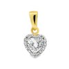 Zwartevalk | Juwelier Zwartevalk 14 karaat gouden hart hanger met zirkonia - 14.213 | Nu te koop bij 14Karaats.nl | 10001091-Pendants