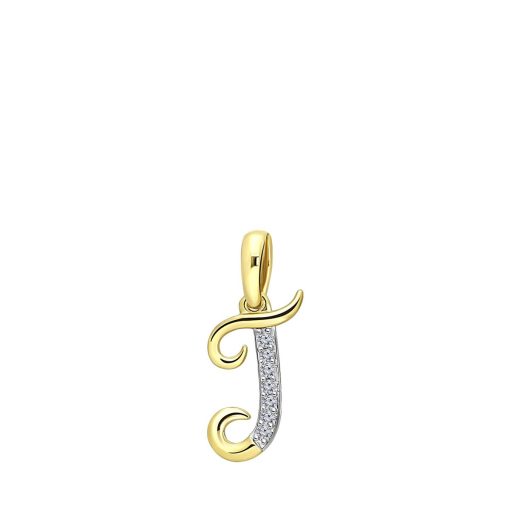 Lucardi | Lucardi Dames alfabet hanger met diamant (0
