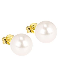 Di Lusso | Di Lusso - Oorstekers Piacenza - 14 Karaat Goud - Zoetwaterparels - Dames | Nu te koop bij 14Karaats.nl | 10001087-Earrings/Body-piercing Jewellery