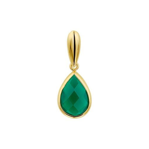 Its-Beautiful | hanger groen agaat | Nu te koop bij 14Karaats.nl | 10001091-Pendants