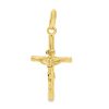 Zwartevalk | Juwelier Zwartevalk 14 karaat gouden kruis met Jezus - 14.310 | Nu te koop bij 14Karaats.nl | 10001091-Pendants