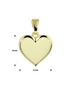 Sense Jewelry | Graveerhartje | Nu te koop bij 14Karaats.nl | 10001091-Pendants