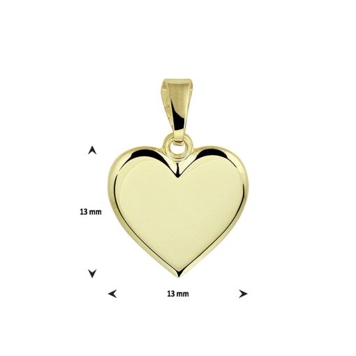 Sense Jewelry | Graveerhartje | Nu te koop bij 14Karaats.nl | 10001091-Pendants