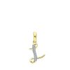 Lucardi | Lucardi Dames alfabet hanger met diamant (0