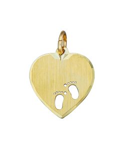 Sense Jewelry | Graveerhart Voeten | Nu te koop bij 14Karaats.nl | 10001091-Pendants