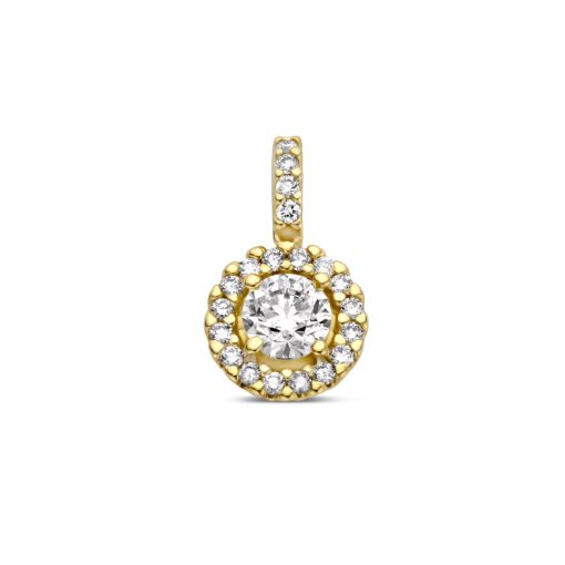 Its-Beautiful | hanger diamant 0.43ct h si halo | Nu te koop bij 14Karaats.nl | 10001091-Pendants