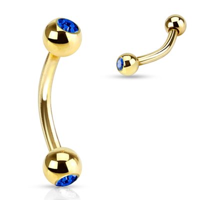 LMPiercings NL | Piercing steentje blauw - LMPiercings | Nu te koop bij 14Karaats.nl | 10001087-Earrings/Body-piercing Jewellery