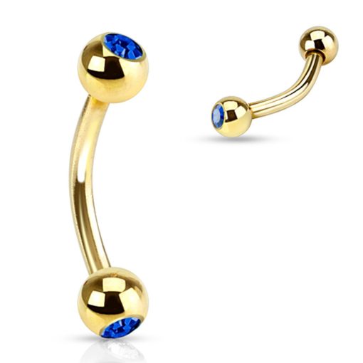 LMPiercings NL | Piercing steentje blauw - LMPiercings | Nu te koop bij 14Karaats.nl | 10001087-Earrings/Body-piercing Jewellery