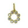 Silventi | Silventi 132401202 Gouden Hangertje - Dames - Cirkel - Zirkonia Steentjes - 7 mm Doorsnee - 14 Karaat - Bedel - Goud | Nu te koop bij 14Karaats.nl | 10001091-Pendants