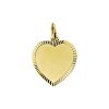 Sense Jewelry | Graveerhartje Mat Gediamanteerd | Nu te koop bij 14Karaats.nl | 10001091-Pendants