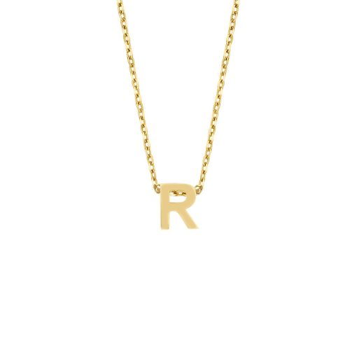 New Bling | New Bling 9NBG-912E Gouden Kubus met Letter E - 3