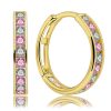 Zwartevalk | Juwelier Zwartevalk - 14 karaat gouden oorbellen met zirkonia 12.111.066/18 mm-- | Nu te koop bij 14Karaats.nl | 10001087-Earrings/Body-piercing Jewellery
