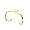 JYC | Joy|S - Zilveren oorringen stud - 10 mm - diamond cut t24 - gold plated | Nu te koop bij 14Karaats.nl | 10001087-Earrings/Body-piercing Jewellery