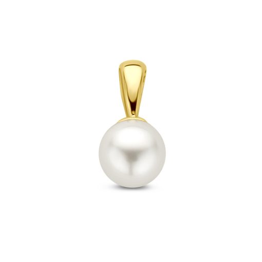 Marie-Celeste | Marie Celeste hanger parel 12 mm - 5.5 - Goud | Nu te koop bij 14Karaats.nl | 10001091-Pendants