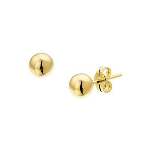 Zwartevalk | Juwelier Zwartevalk - 14 karaat gouden oorknoppen 12.219/5mm | Nu te koop bij 14Karaats.nl | 10001087-Earrings/Body-piercing Jewellery