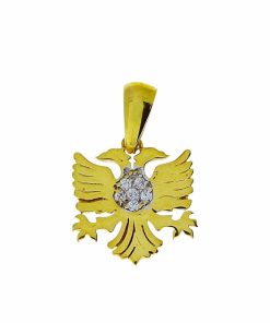 Star juwelier | Gouden Hanger Adelaar | Zirkonia | 14 karaats | Nu te koop bij 14Karaats.nl | 10001091-Pendants
