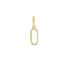 Silventi | Silventi 9NBSAM-G230368 Gouden hanger - Zirkonia - Open Ovaal - 8
