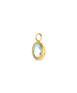Its-Beautiful | oorringhanger sky blue topaas | Nu te koop bij 14Karaats.nl | 10001091-Pendants