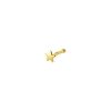 Its-Beautiful | Kogel Neusknopje Ster 14K Geelgoud | Nu te koop bij 14Karaats.nl | 10001087-Earrings/Body-piercing Jewellery