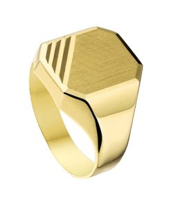 Sense Jewelry | Graveerring Mat Gediamanteerd | Nu te koop bij 14Karaats.nl | 10001092-Rings