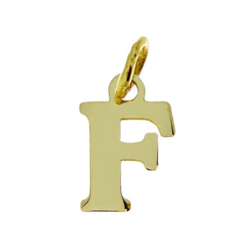 Star juwelier | Goud Hanger Letter F 14 karaats | Nu te koop bij 14Karaats.nl | 10001091-Pendants