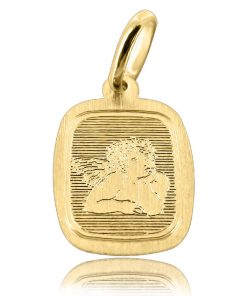 Zwartevalk | Juwelier Zwartevalk 14 karaat gouden hanger met engel - 14.801.151 | Nu te koop bij 14Karaats.nl | 10001091-Pendants