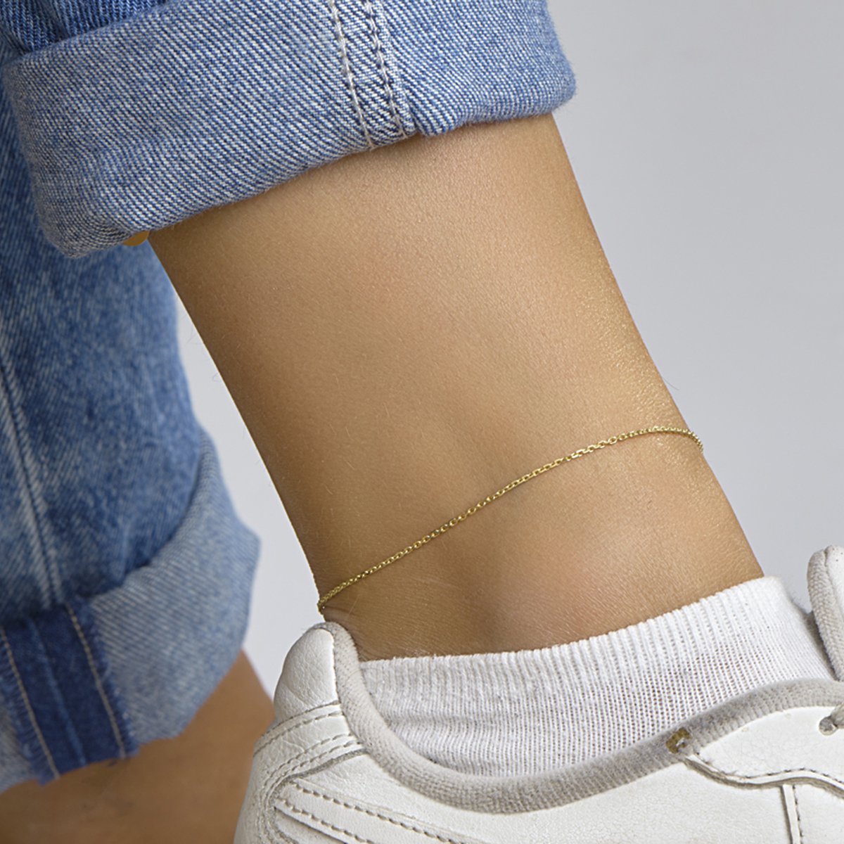 Sense Jewelry | Enkelbandje Anker Gediamanteerd 1 Sense Jewelry | Enkelbandje Anker Gediamanteerd 1