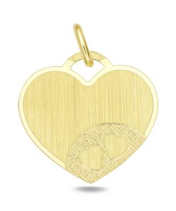 Zwartevalk | Juwelier Zwartevalk 14 karaat gouden hart hanger - 14.204 | Nu te koop bij 14Karaats.nl | 10001091-Pendants