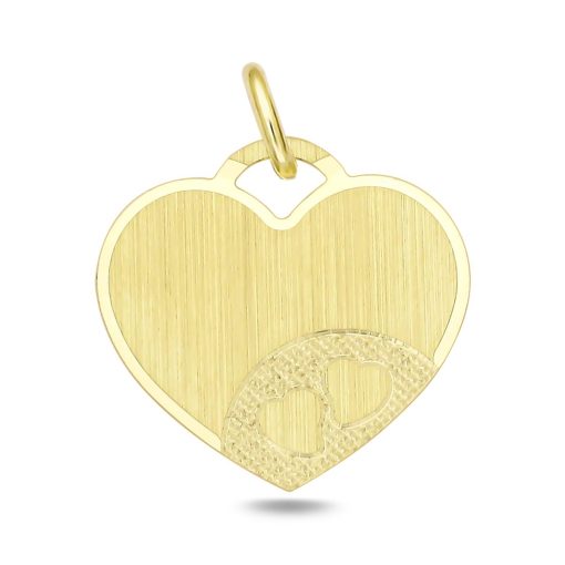 Zwartevalk | Juwelier Zwartevalk 14 karaat gouden hart hanger - 14.204 | Nu te koop bij 14Karaats.nl | 10001091-Pendants
